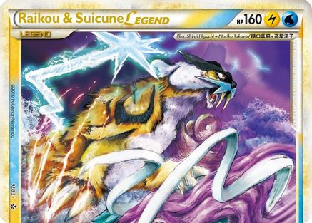 Raikou & Suicune Legend (Top) (92) [Unleashed] Holofoil