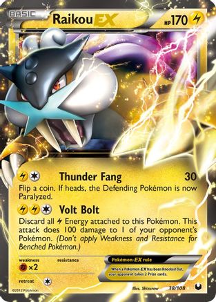 Raikou EX (38) [Dark Explorers] Holofoil