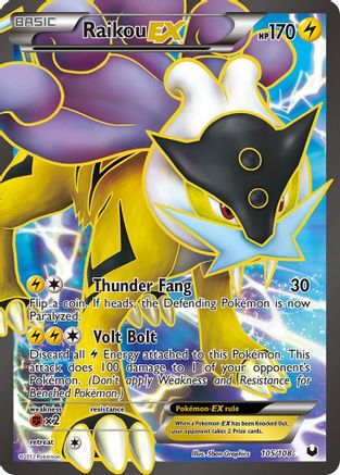 Raikou EX (105 Full Art) (105) [Dark Explorers] Holofoil