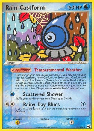 Rain Castform (23) [Hidden Legends] Reverse Holofoil