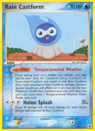 Rain Castform (26) [Delta Species] Reverse Holofoil