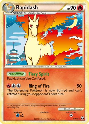 Rapidash (8) [Triumphant] Reverse Holofoil