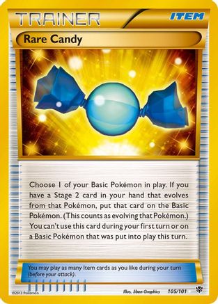 Rare Candy (105 Secret Rare) (105) [Plasma Blast] Holofoil