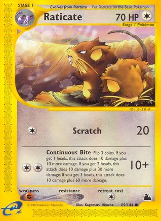 Raticate (89) [Skyridge] Reverse Holofoil