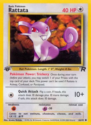 Rattata (66) [Team Rocket] 1st Edition
