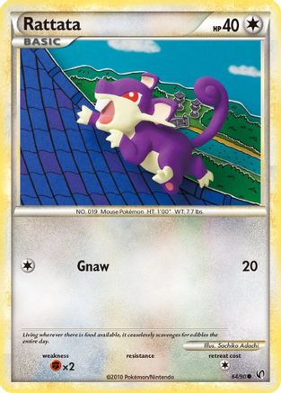Rattata (64) [Undaunted] Reverse Holofoil