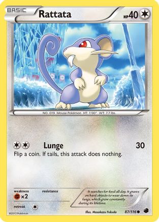 Rattata (87) [Plasma Freeze] Reverse Holofoil