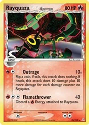 Rayquaza - 026/110 (Delta Species) (26) [Holon Phantoms] Reverse Holofoil