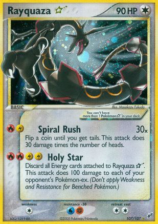 Rayquaza Star (107) [Deoxys] Holofoil