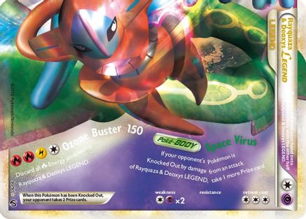 Rayquaza & Deoxys Legend (Bottom) (90) [Undaunted] Holofoil