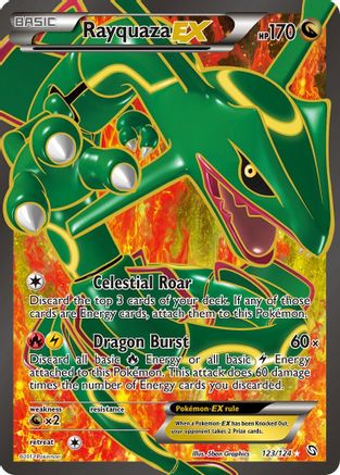 Rayquaza EX (123 Full Art) (123) [Dragons Exalted] Holofoil
