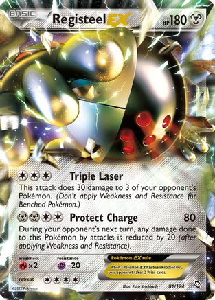 Registeel EX (81) [Dragons Exalted] Holofoil