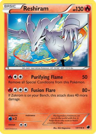 Reshiram (17) [Plasma Freeze] Holofoil