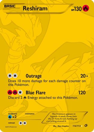 Reshiram (114 Full Art Secret Rare) (114) [Legendary Treasures] Holofoil