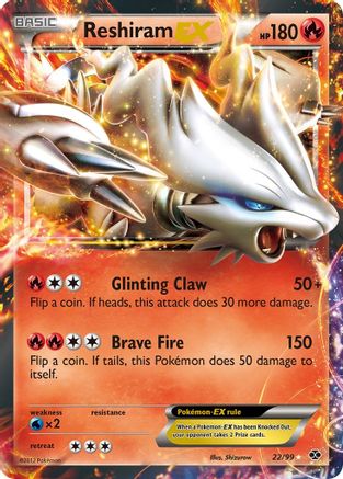 Reshiram EX (22) [Next Destinies] Holofoil