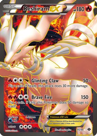 Reshiram EX (95 Full Art) (95) [Next Destinies] Holofoil