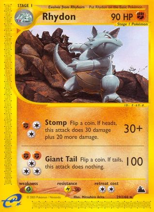 Rhydon (29) (29) [Skyridge] Reverse Holofoil
