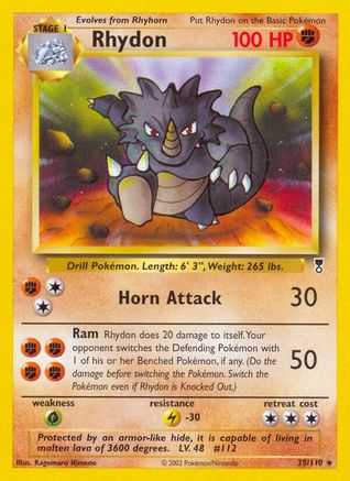 Rhydon (35) [Legendary Collection] Reverse Holofoil