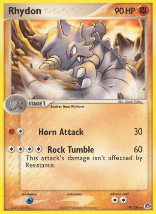 Rhydon (19) [Emerald] Reverse Holofoil