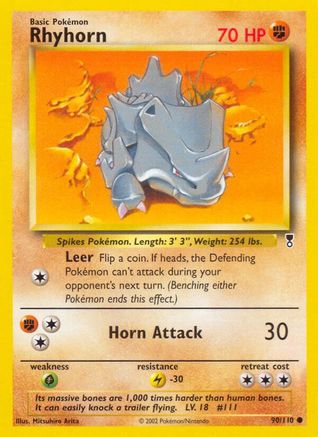 Rhyhorn (90) [Legendary Collection] Reverse Holofoil