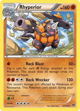 Rhyperior (62) [XY Base Set] Reverse Holofoil
