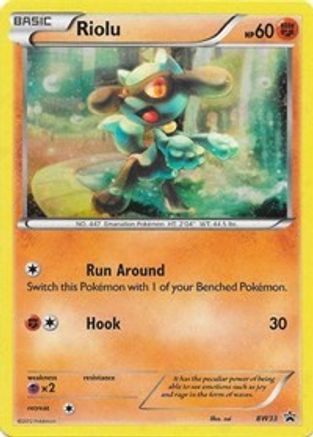 Riolu - BW33 (Cosmos Holo) (BW33) [Black and White Promos] Holofoil