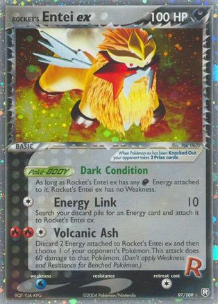 Rocket's Entei ex (97) [Team Rocket Returns]