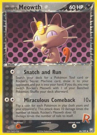 Rocket's Meowth (46) [Team Rocket Returns] Reverse Holofoil