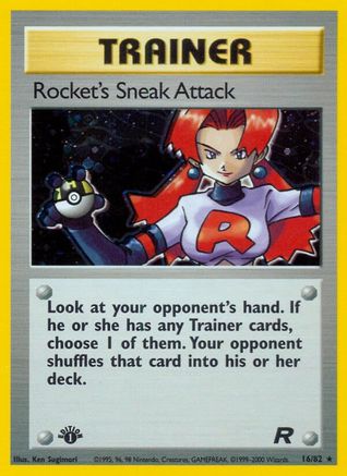 Rocket's Sneak Attack (16) (16) [Team Rocket] Unlimited Holofoil