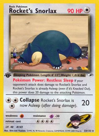 Rocket's Snorlax (33) [Gym Heroes] Unlimited