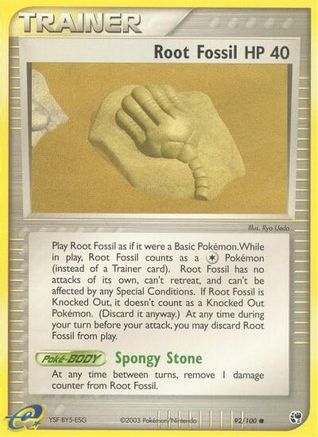 Root Fossil (92) [Sandstorm] Reverse Holofoil