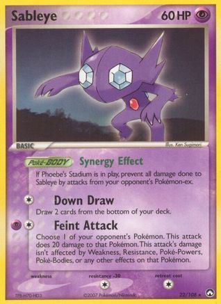 Sableye (22) [Power Keepers] Reverse Holofoil
