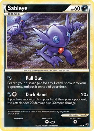 Sableye (35) [Undaunted] Reverse Holofoil