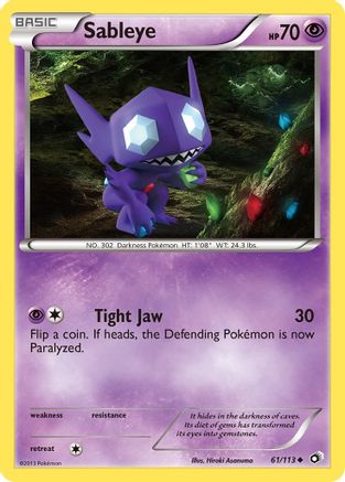 Sableye (61) [Legendary Treasures] Reverse Holofoil