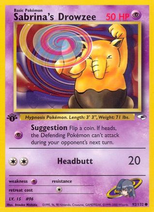 Sabrina's Drowzee (92) [Gym Heroes] Unlimited