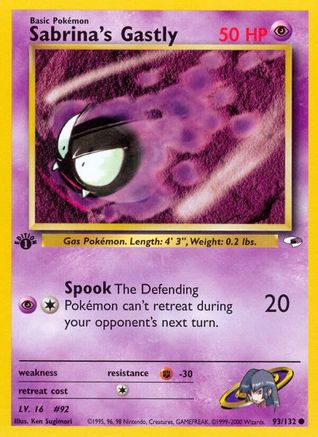 Sabrina's Gastly (93) [Gym Heroes] Unlimited