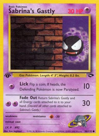 Sabrina's Gastly (96) (96) [Gym Challenge] Unlimited