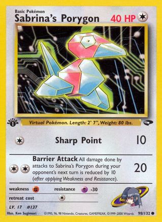 Sabrina's Porygon (98) [Gym Challenge] Unlimited