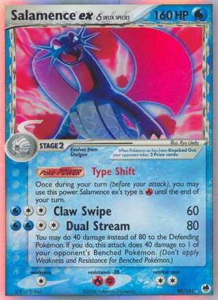 Salamence ex (Delta Species) (98) [Dragon Frontiers] Holofoil