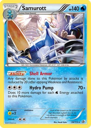 Samurott (39) [Legendary Treasures] Reverse Holofoil