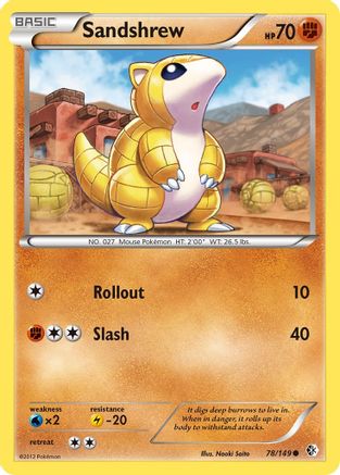 Sandshrew (78) [Boundaries Crossed] Reverse Holofoil