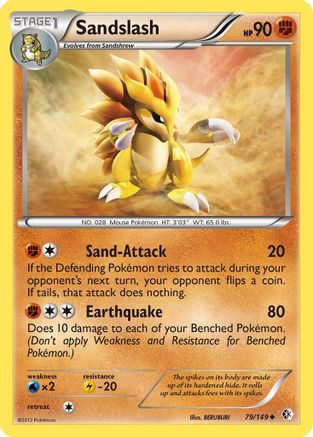 Sandslash (79) [Boundaries Crossed] Reverse Holofoil