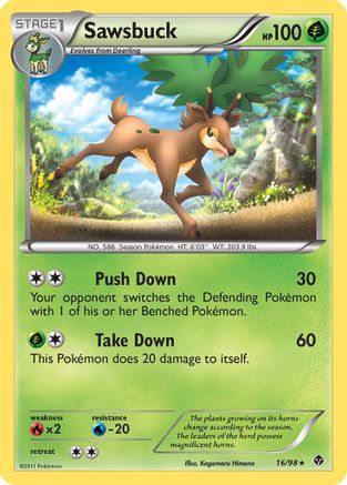 Sawsbuck () [Emerging Powers] Reverse Holofoil