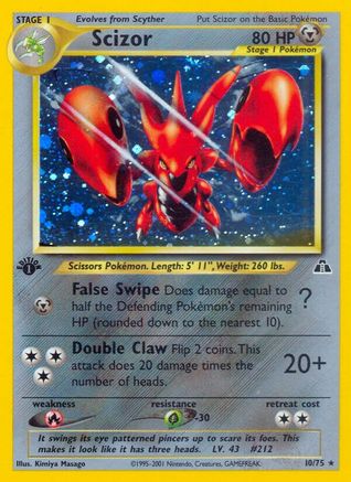 Scizor (10) (10) [Neo Discovery] 1st Edition Holofoil