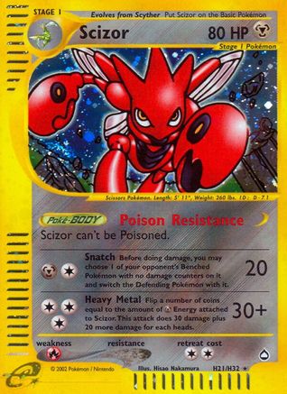 Scizor (H21) (H21) [Aquapolis] Holofoil
