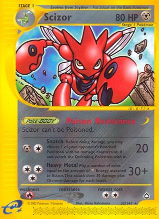Scizor (32) [Aquapolis] Reverse Holofoil