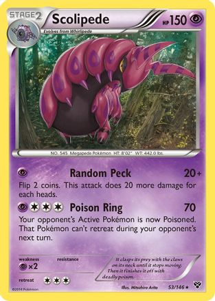 Scolipede (53) [XY Base Set] Reverse Holofoil