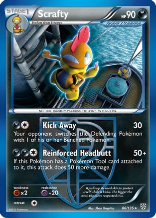 Scrafty (Team Plasma) (86) [Plasma Storm] Reverse Holofoil