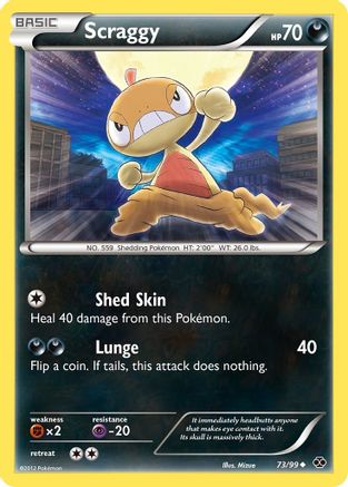 Scraggy (73) [Next Destinies] Reverse Holofoil