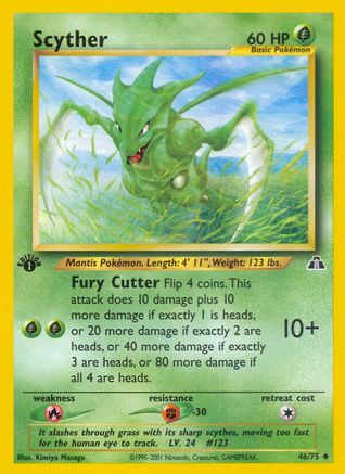Scyther (46) [Neo Discovery] 1st Edition